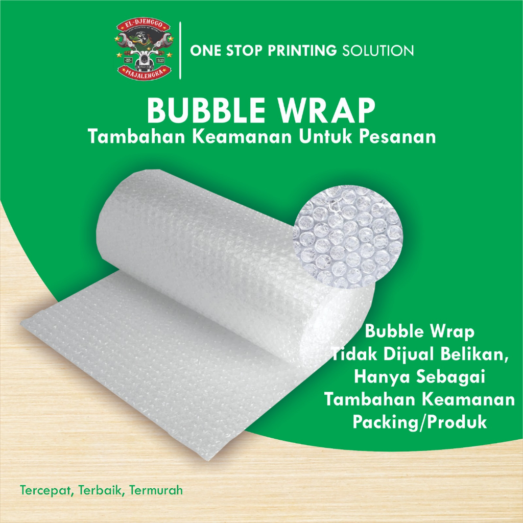 

EKSTRA BUBBLE WRAP SEBAGAI TAMBAHAN PACKING AGAR LEBIH AMAN