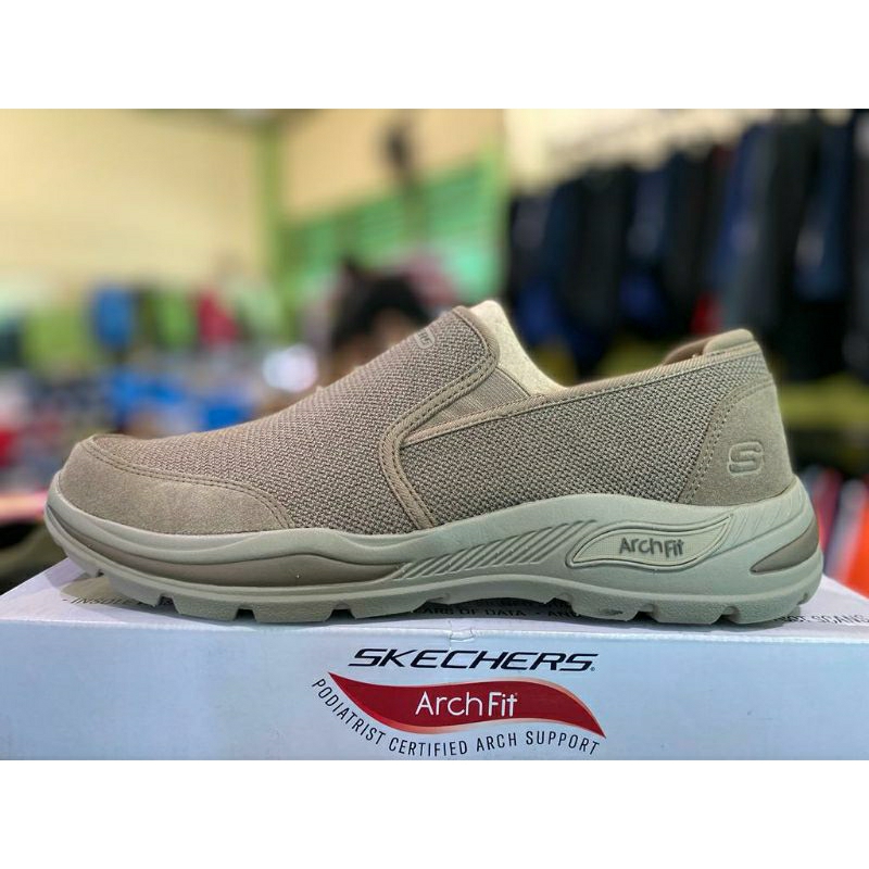 promo SEPATU SKECHER PRIA ARCH FIT MOTLEY RATEL ORIGINAL MURAH ( hanya ukuran 45.5 46) --SEPATU SKEC