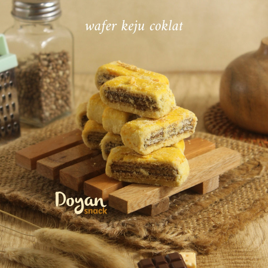 

WAFER KEJU COKLAT / COOKIES WAFER KEJU COKLAT 250GR