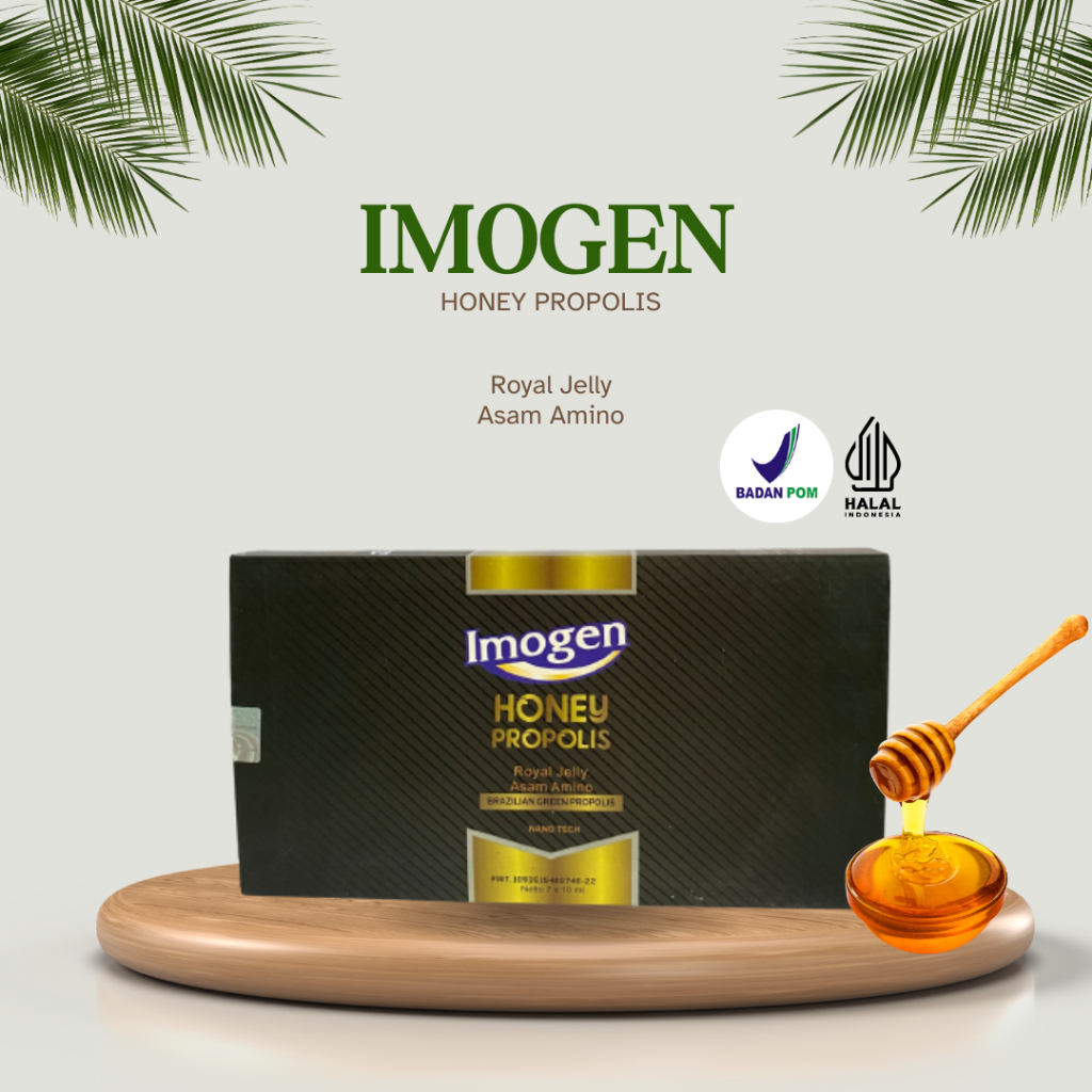 

IMOGEN Honey Propolis Serum Kesehatan Tubuh 1 Box Isi 7Pcs