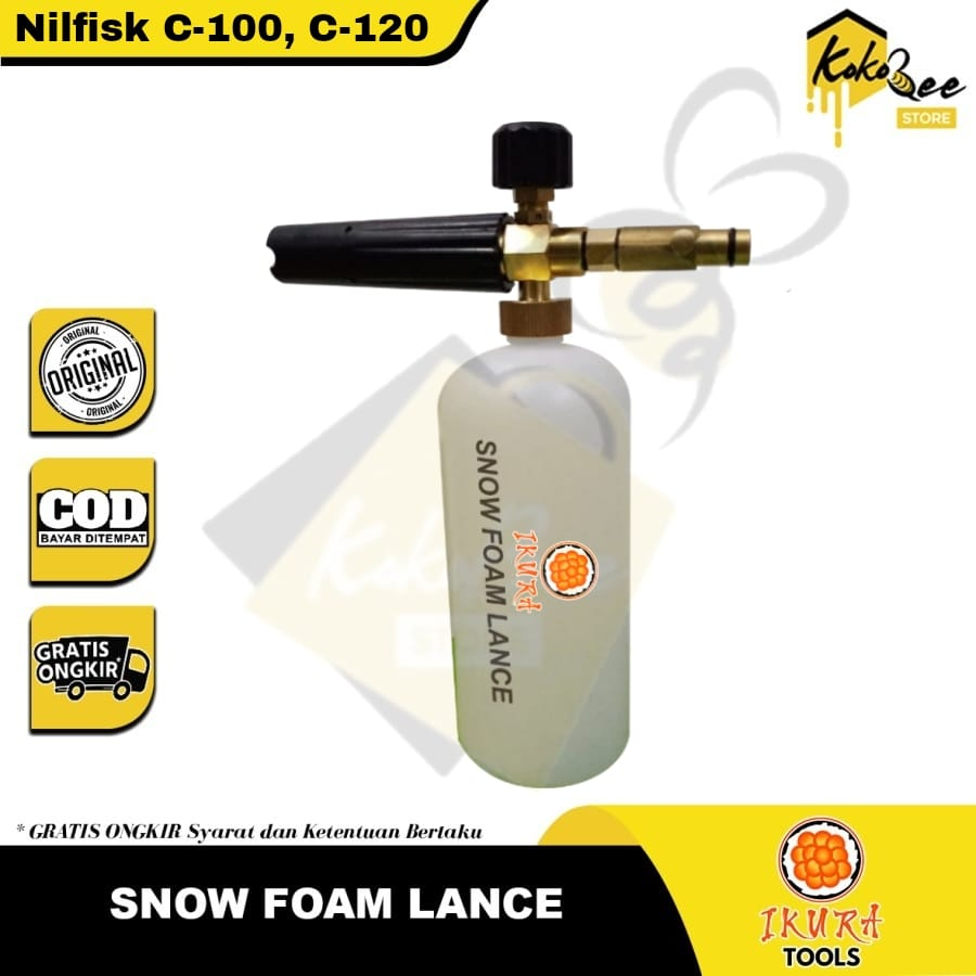 Tabung salju mesin cuci mobil motor foamlance snow jet cleaner nilfisk Botol shampo salju foam lance