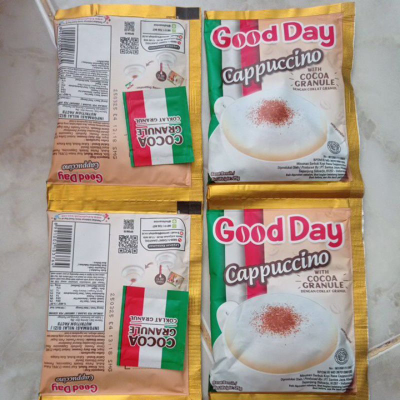 

Goodday Cappucino 25 gram isi 5 sachet
