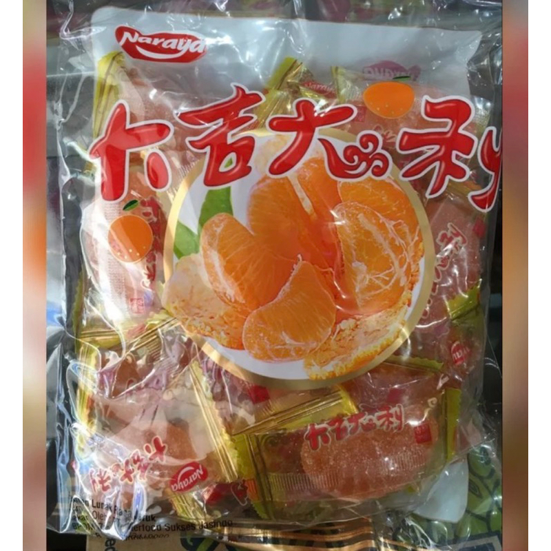 

Naraya Permen Jelly Jeruk 500g Naraya Orange Candy Dajidali Permen Lunak Rasa
