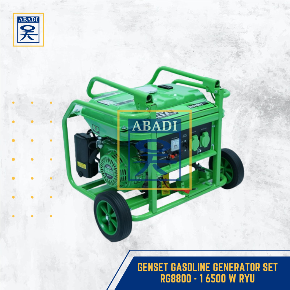 GENSET GASOLINE GENERATOR SET RG8800 - 1 6500 W RYU