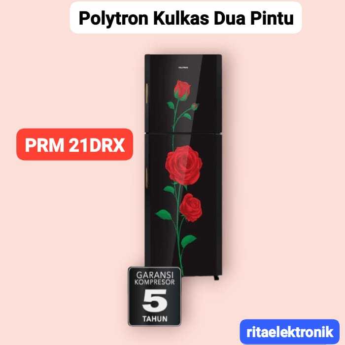 Polytron Kulkas Dua Pintu 210L PRM 21 DRX