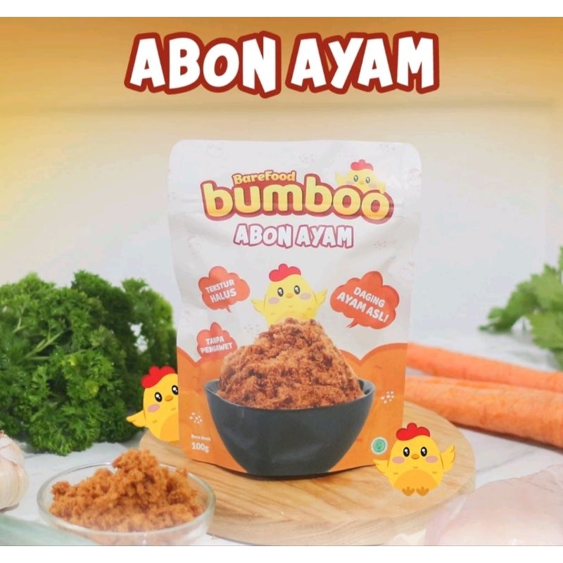 

BUMBOO Abon Asli Ayam 100 gr - MPASI Si Kecil - Sumber Protein - Tanpa MSG - Tanpa Pengawet