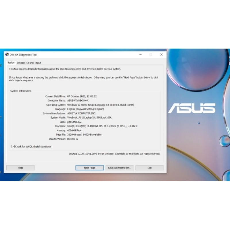 Laptop Asus Vivobook X415JAB 4 GB 512GB second