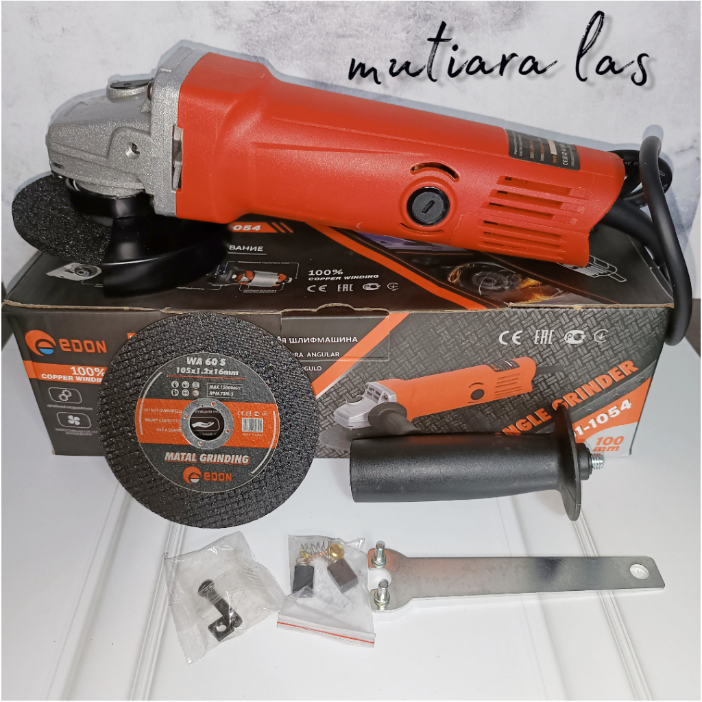 TERMURAH  EDON ED1-1054 MESIN GERINDA TANGAN ANGLE GRINDER Grinda Listrik Edon ed1-1054