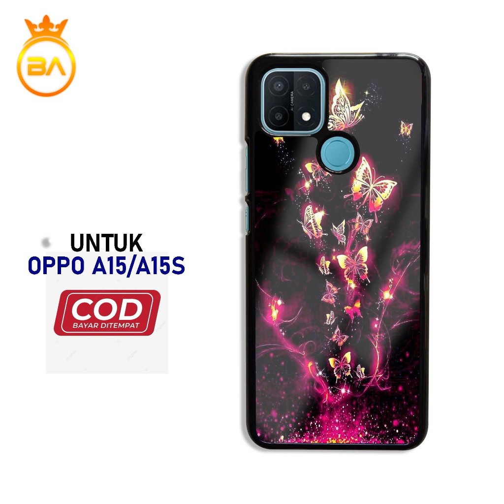 Case Oppo a15/a15s Terbaru - Hardcase Glossy kaca [Motif-044] case handphone-pelindung handphone-kes