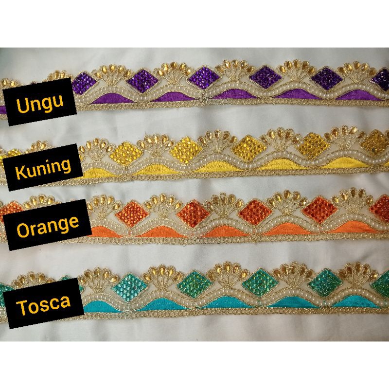 Renda India diamond Import/ renda India motif mahkota