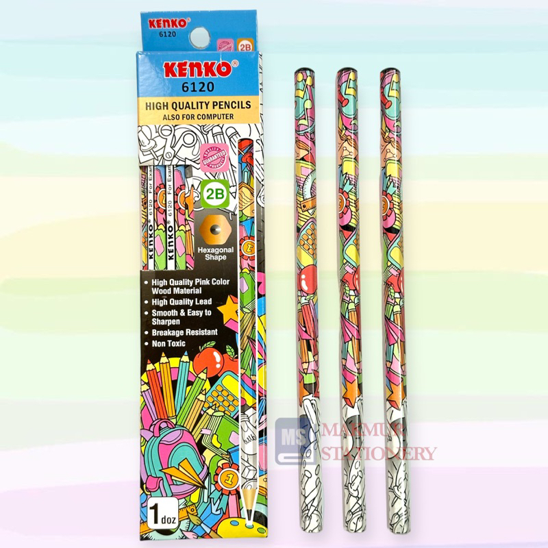 

Pensil 2B For School Kenko 6120 (12 Pcs)