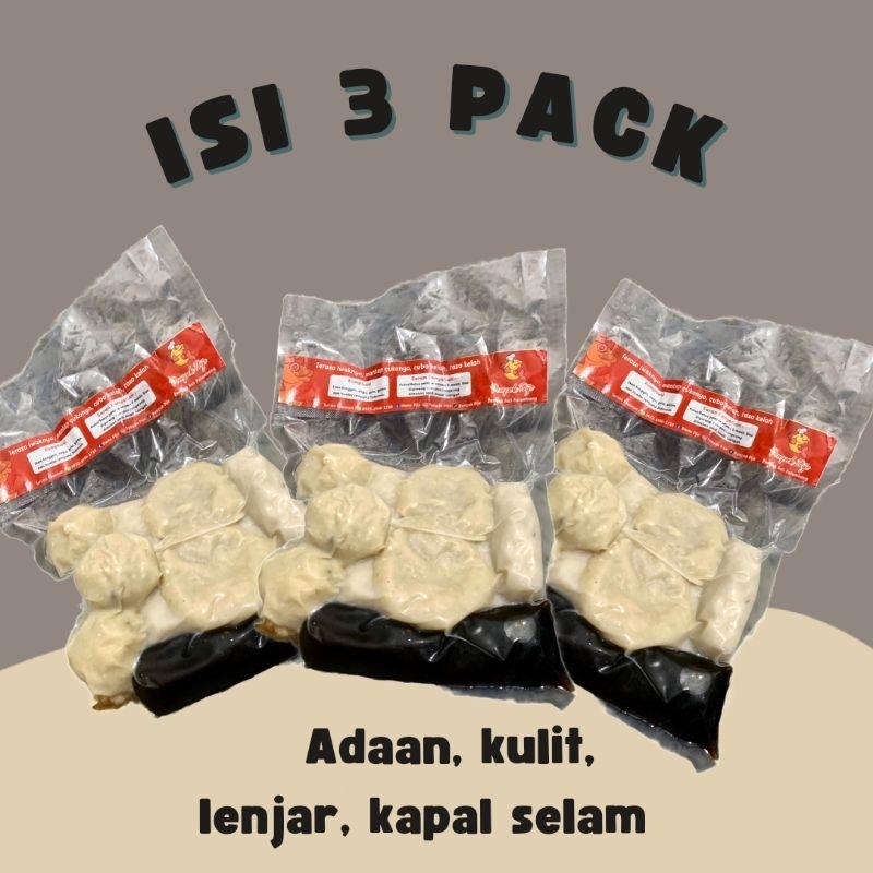 Pempek Palembang Asli Empek Empek Isi 30 Pcs Campur Frozen Food Original