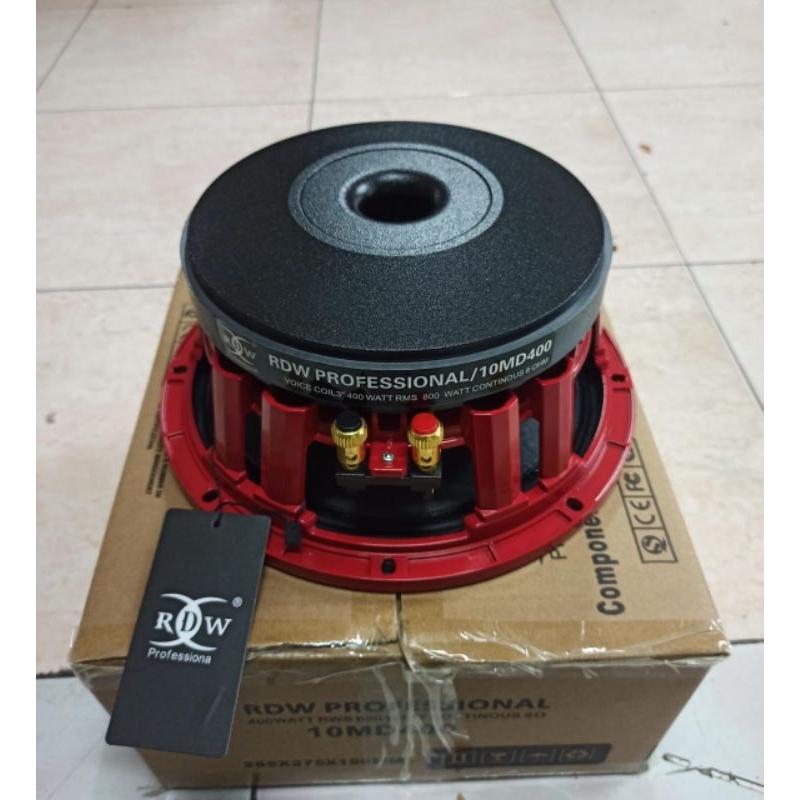 Speaker Komponen RDW 10 inch RDW10md400 ORIGINAL