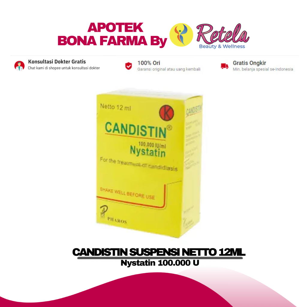 CANDISTIN SUSPENSI 12ML / NYSTATIN / SARIAWAN