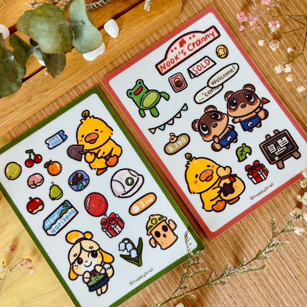 

Dunat in Animal Crossing - Sticker Sheet | Happykrel