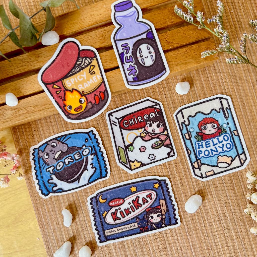 

Ghibli Snacks - Stickers Set | Happykrel