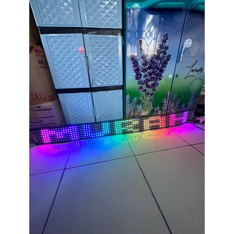 STROBO RUNNING TEXT 7 BARIS ANIMASI TERBARU