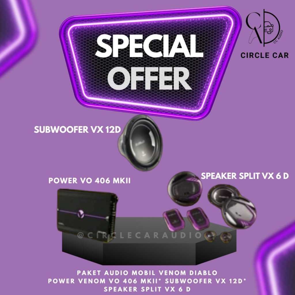 PAKET AUDIO VENOM DIABLO RESMI BERGARANSI