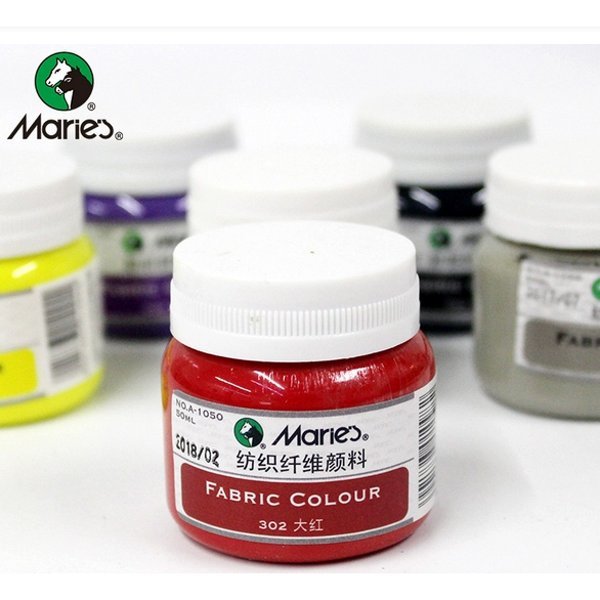 

Maries Fabric Colour Paint 50ml / Cat Lukis Satuan / Media Kain / A-1050