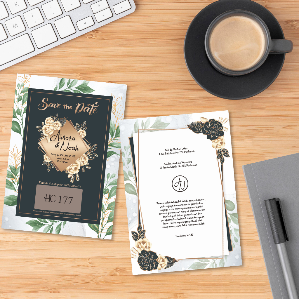 Blangko Undangan Pernikahan  HC 177 | vistakertas