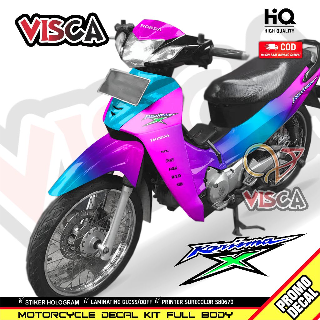 Stiker Karisma - Striping KARISMA 125 - Decal KARISMA X 125 Full Body - Bunglon