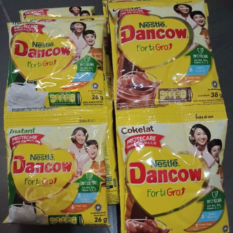 

20 Saset Susu Dancow Putih Dan Coklat