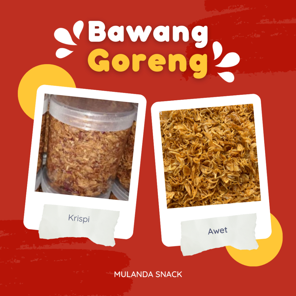 

[DISKON 50%] BRAMBANG GORENG BAWANG GORENG BAGOR ASLI RENYAH GURIH KRISPI AWET