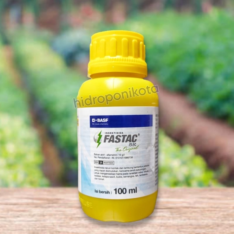 O BASF - insektisida FASTAC 15 SC isi 100 ml - obat hama thrips, obat hama aphid, obat hama ulat,