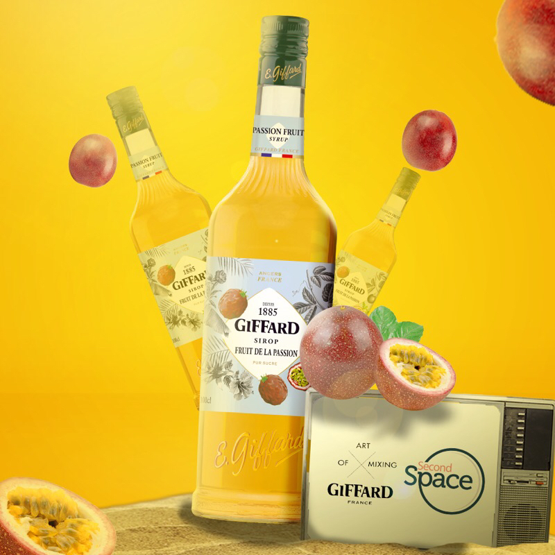 

Passion Fruit syrup giffard 1 liter