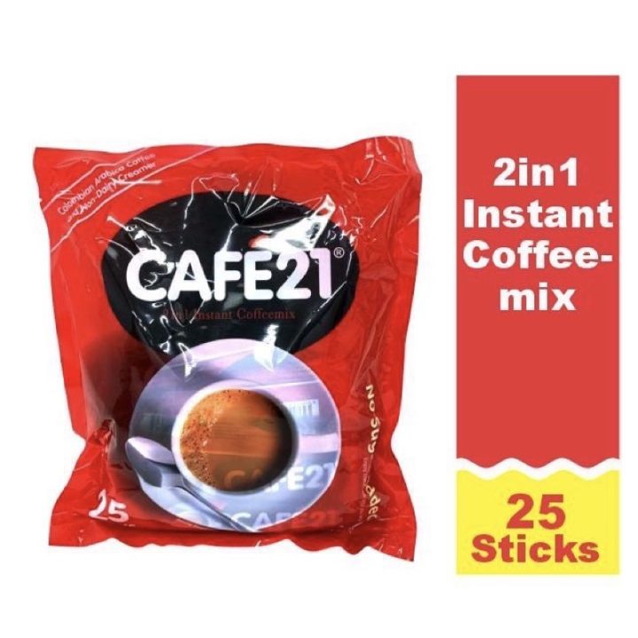 

Cafe 21 / 2in1 coffeemix instant singapore no sugar added.....