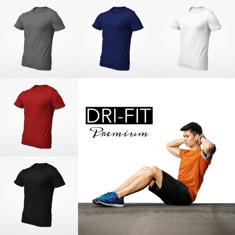 Kaos Polos DriFit Premium Rhabit anti bacterial + anti uv + quick dry