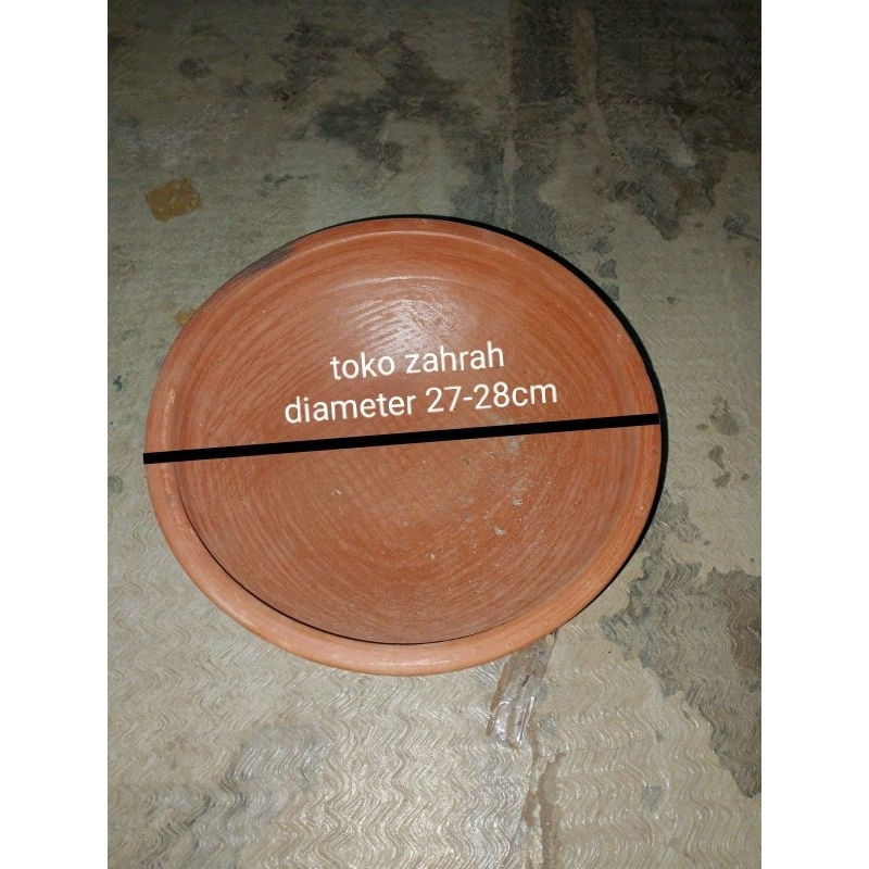 Cobek Tahu Tek Tanah liat 27-28cm Cobek Mangkok CUO Sudah + peti