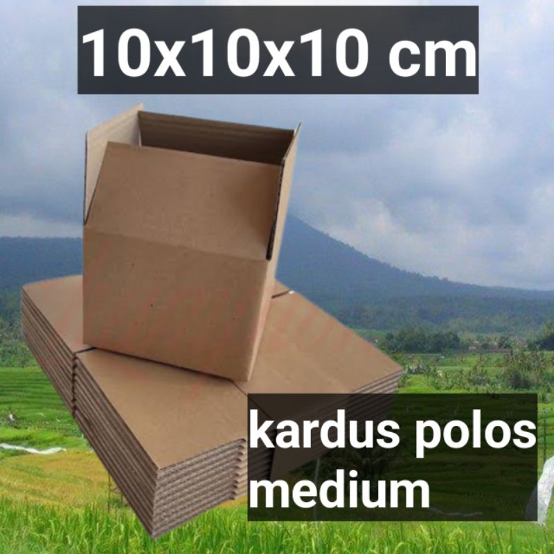 

kardus/box ukuran 10x10x10 cm 1ply