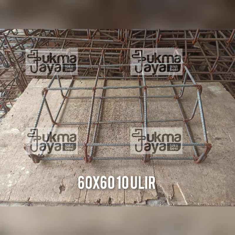 pondasi besi beton cakar ayam 60x60 10 ulir sni