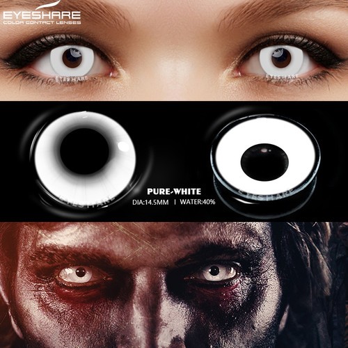 SOFTLENS HALLOWEEN Pure White / Soflens Karakter / Softlens Cosplay / Soflen putih / soflent anime /