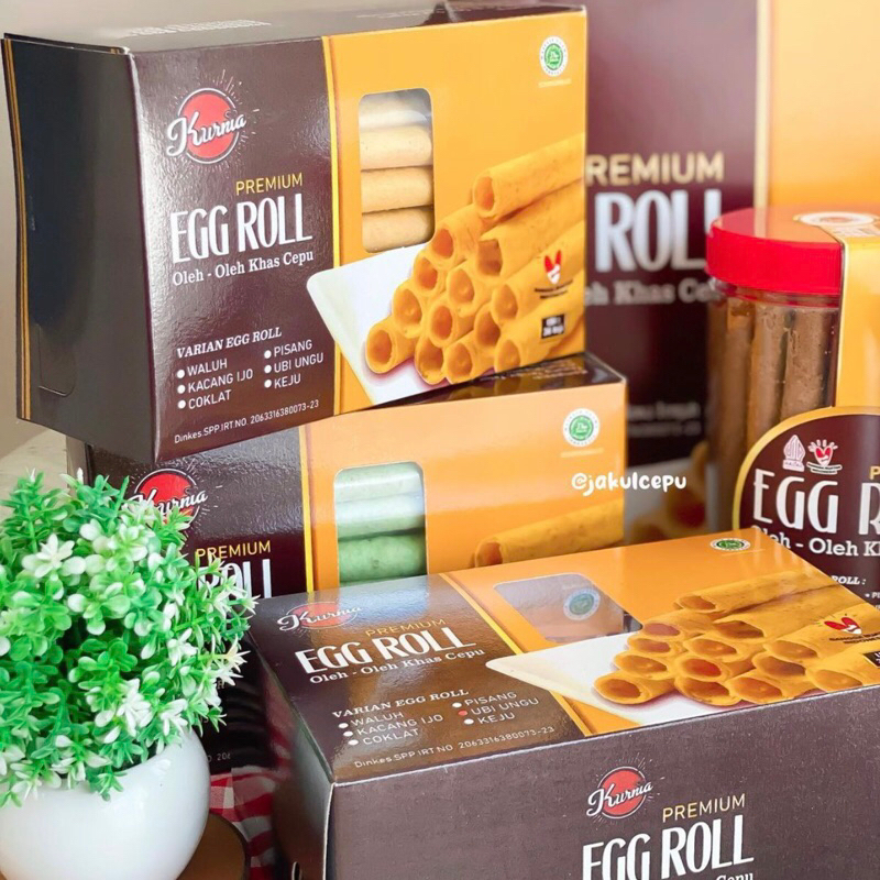 

Egg Roll Premium Kurnia Berbagai Varian Makanan Ringan Khas Cepu Blora 250 gr