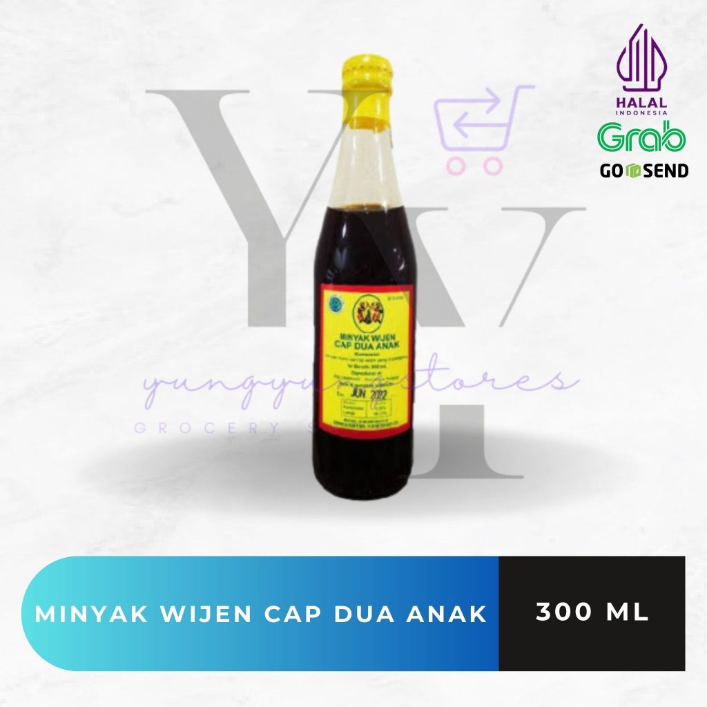 

[KECIL] Minyak Wijen / Sesame Oil Cap Dua Anak Asli Palembang 300 ml