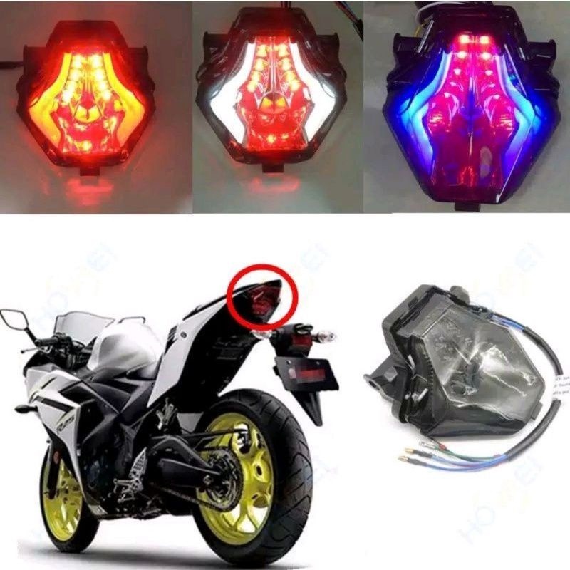 Lampu Stop Lamp / Lampu Stop Belakang R25 / MT 25 / MX King / Jupiter Mx 150 New Pnp 3in1