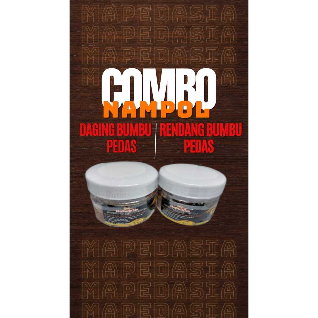 

COMBO NAMPOL (daging bumbu pedas & rendang bumbu pedas)