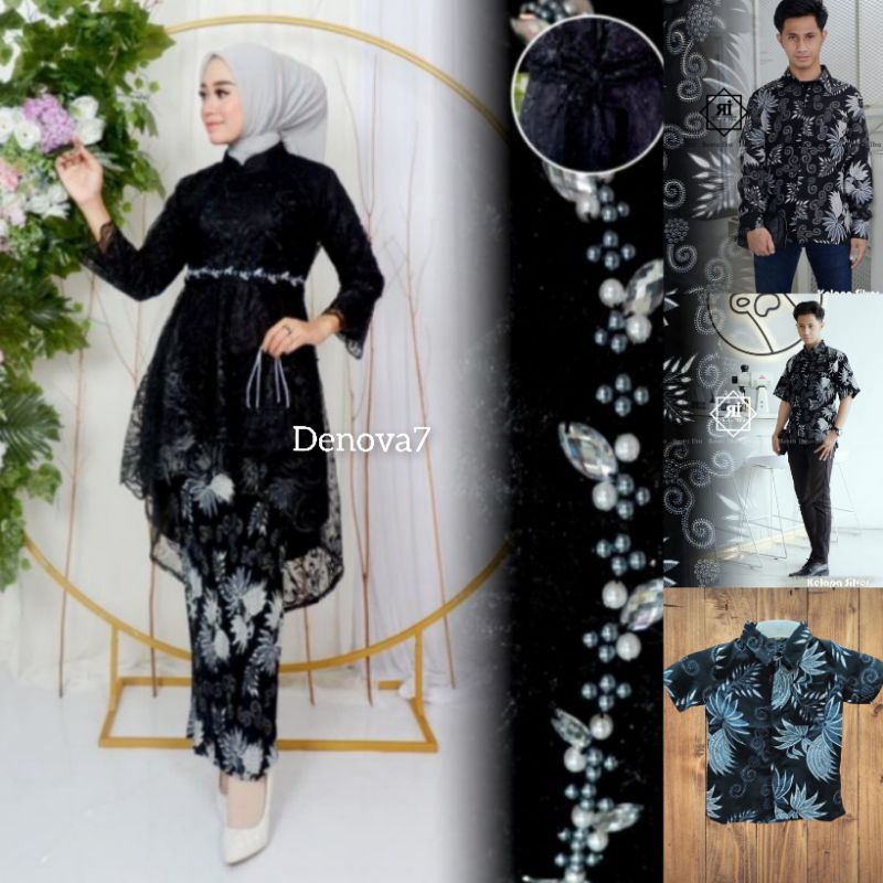 Couple kebaya tile modern / kebaya lesti kejora / couple kebaya dan batik / batik modern / batik sar