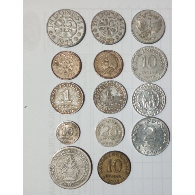 uang coin  kuno Indonesia