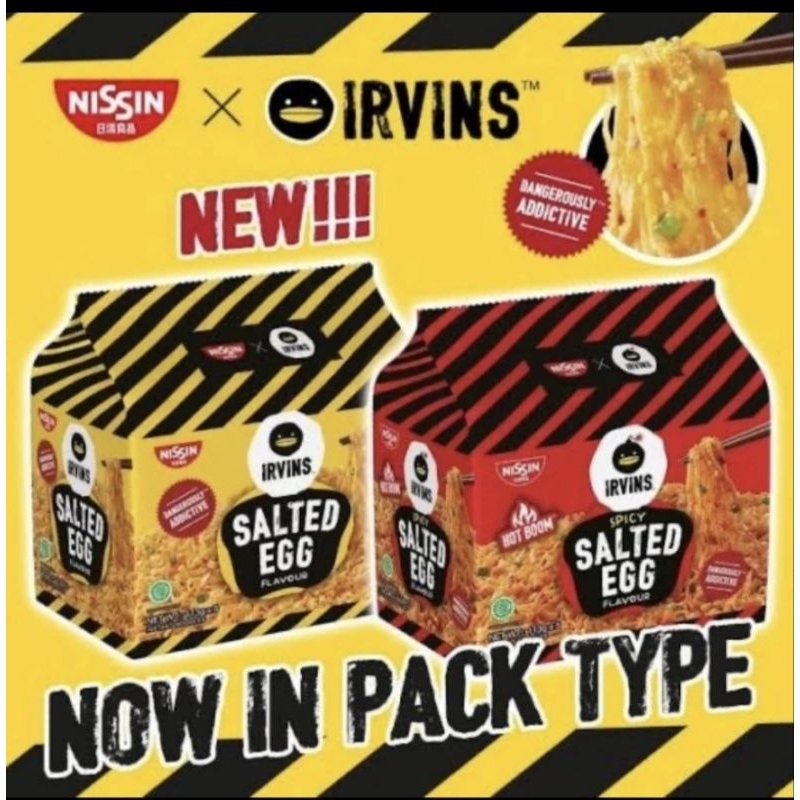 

Nissin Irvins Instant Noodle Salted Egg ecer