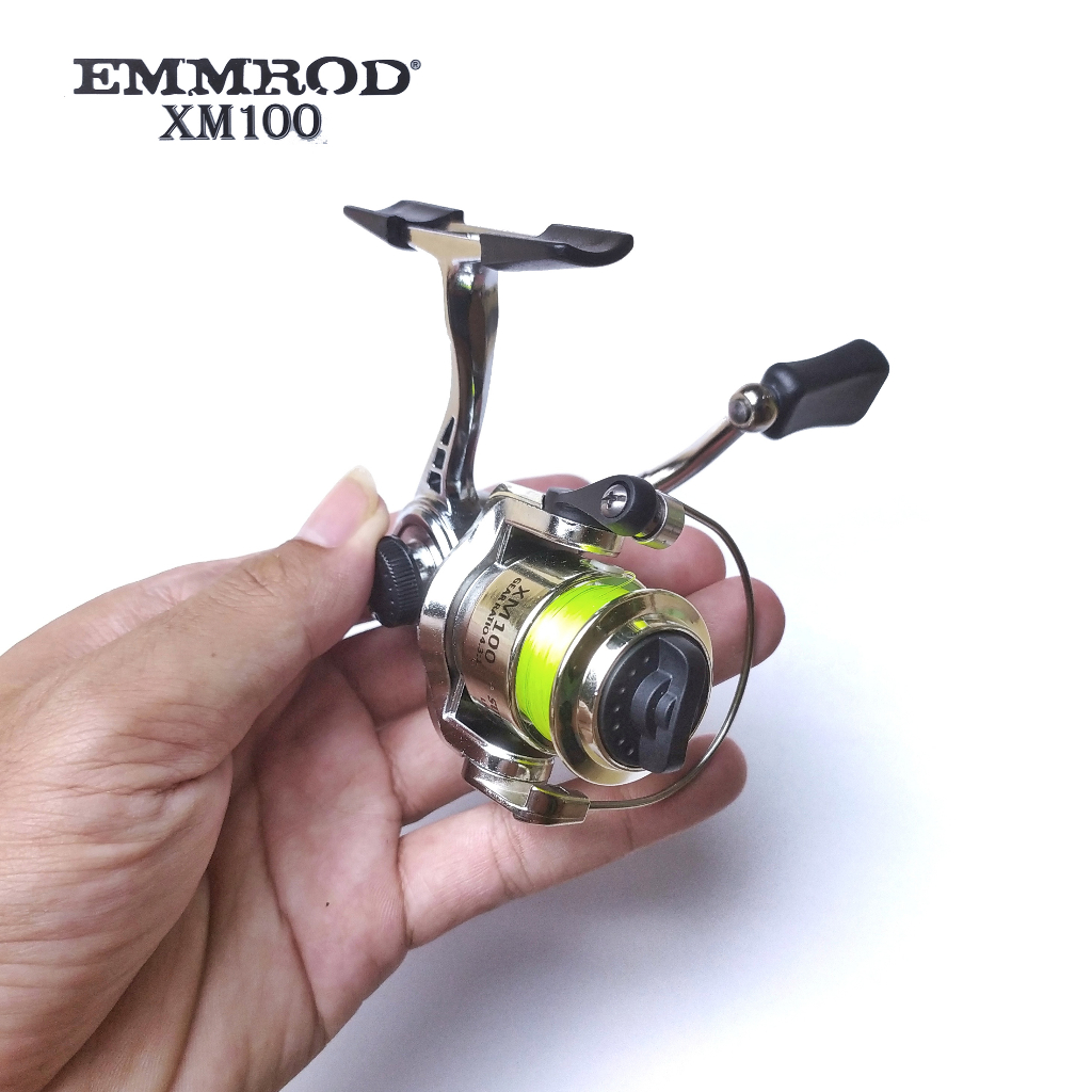 Emmrod Reel Mini Pancing ukuran 100 untuk Tegek atau Micro Casting ringan dan kuat XM100