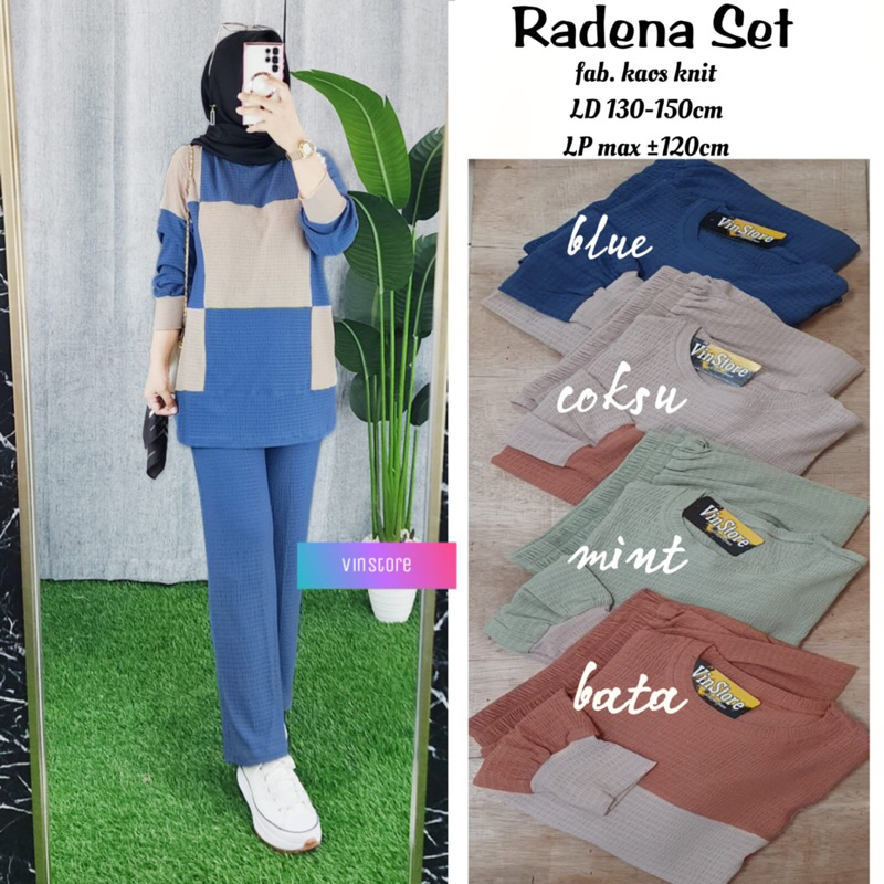(BISA COD) RADENA SET // SETELAN CELANA WANITA REMAJA // ORI BY VISNTORE