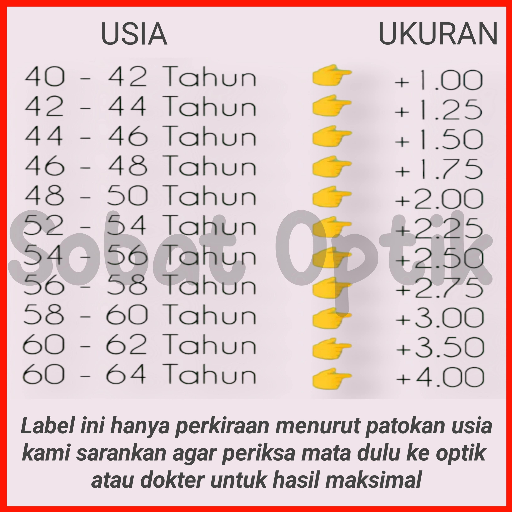 4in1 Kacamata Baca Dan Jalan Warna Gradien Ukuran +1.00 Sampai +3.00