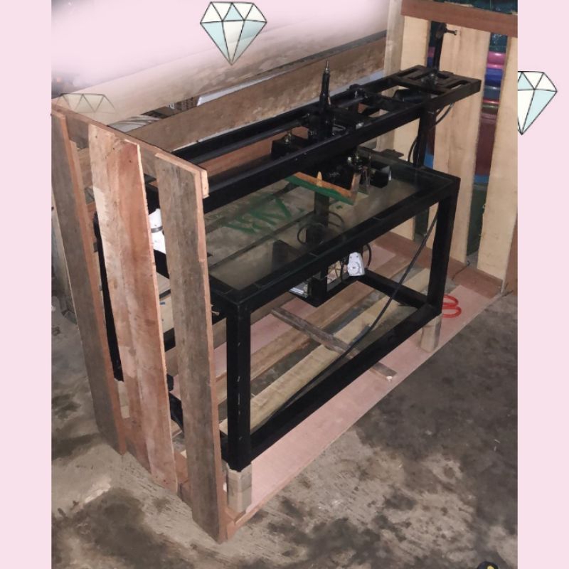 mesin sablon plastik/media datar