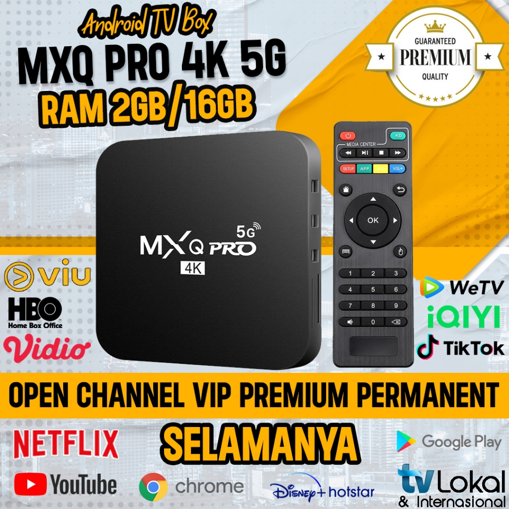 ANDROID TV BOX ( RUBAH TV BIASA ANDA MENJADI SMART TV) NEW - FULLSET | FULL CHANNEL VIP PREMIUM PERM