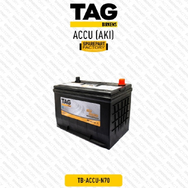 AKI BATTERY TAG BIRKENS N70 KERING KUDA L300 L200 FORD RANGER