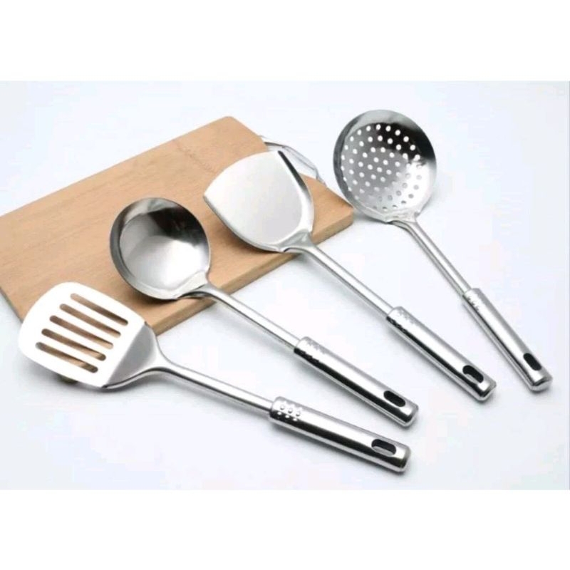 Set Spatula Stainless / Alat Masak / Spatula Masak Goreng