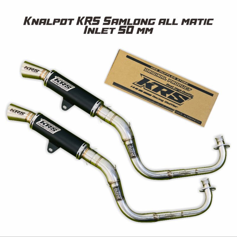 knalpot KRS  Samlong all matic inlet 50 mm